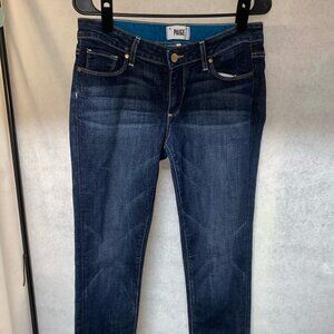 Paige Jeans Womens 27 Blue Denim Medium Jimmy Jimmy Skinny Slim Stretch
